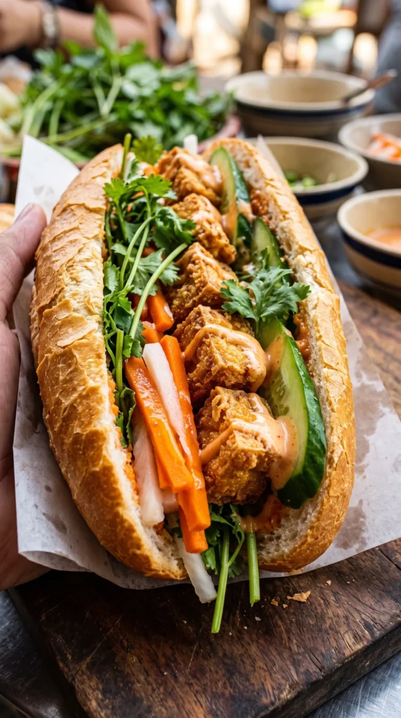 Crispy Tofu Banh Mi