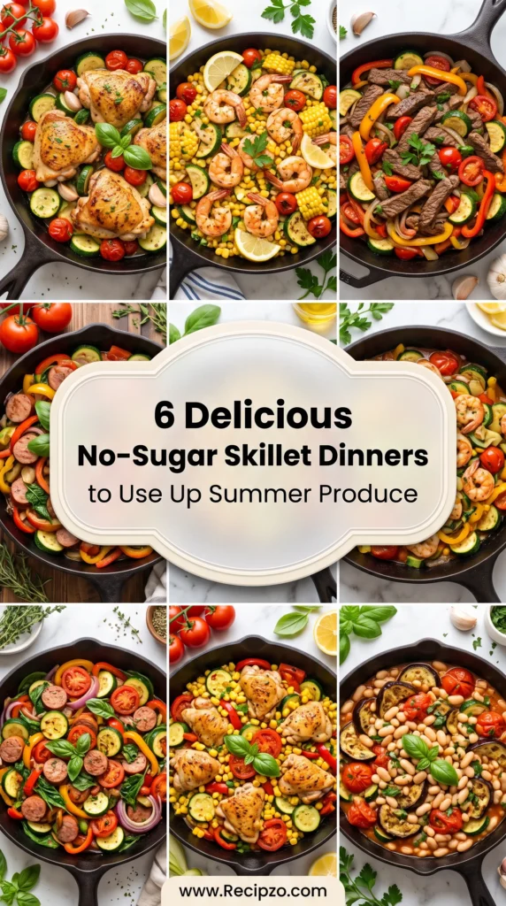 Delicious No-Sugar Skillet Dinners to Use Up Summer Produce