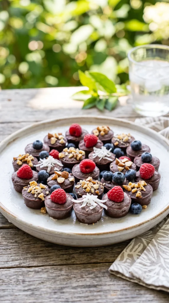 Frozen Chocolate Yogurt Bites