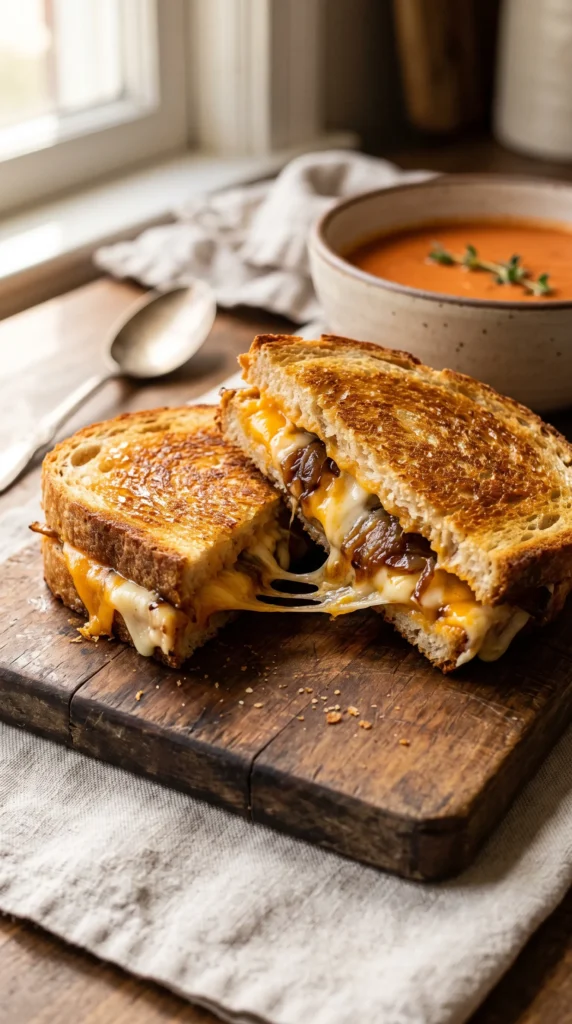 Grilled Cheese with Caramelized Onions