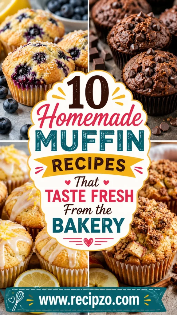 Homemade Muffin Recipes That Taste Fresh From the Bakery