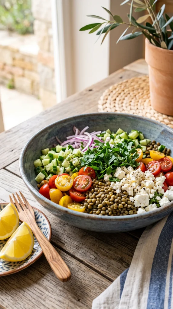 Lentil and Feta Salad