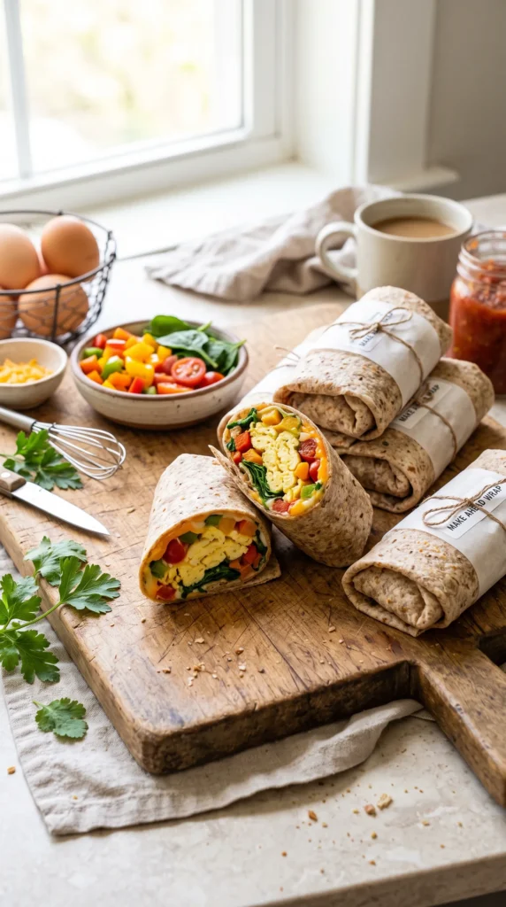Make-Ahead Egg and Veggie Wrap