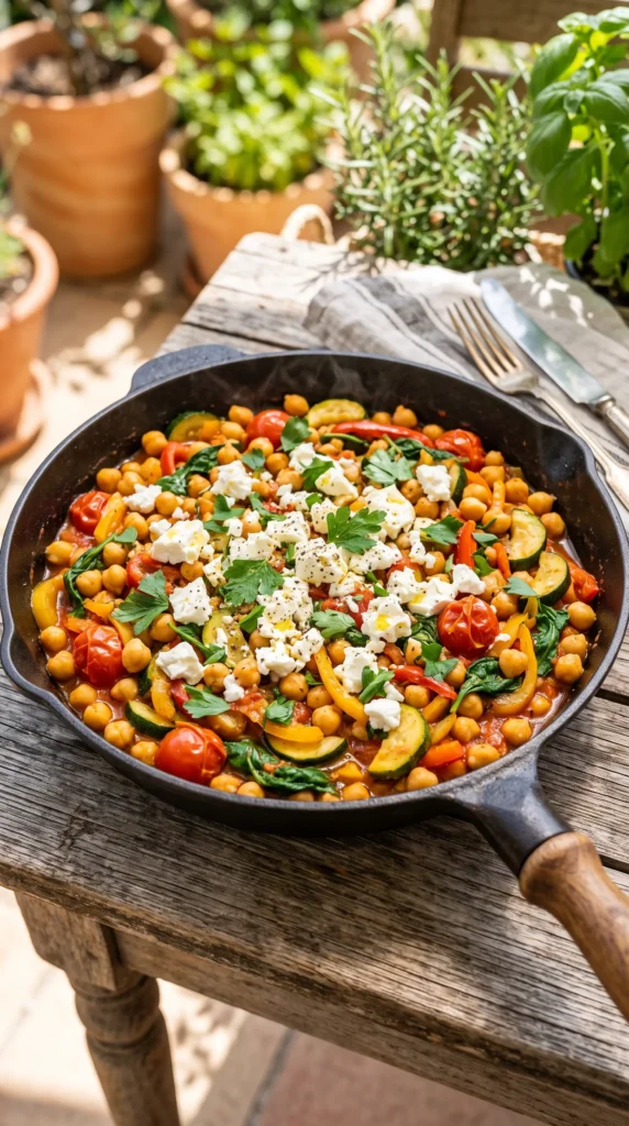 Mediterranean Chickpea Skillet