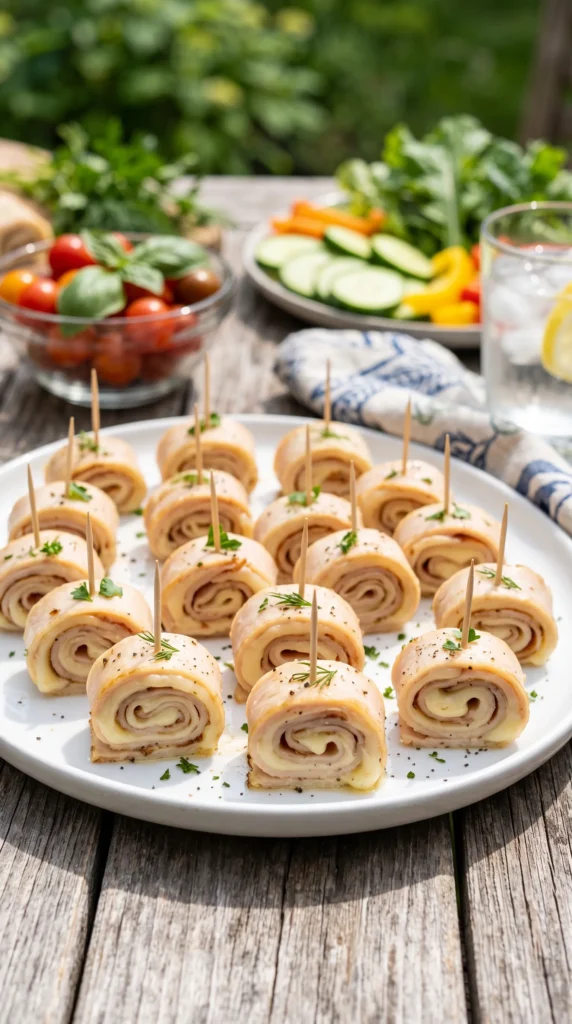 Mini Turkey and Cheese Roll-Ups