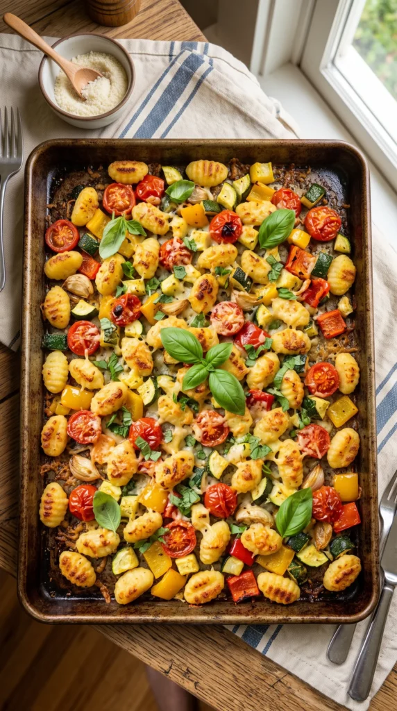 Parmesan Roasted Gnocchi and Vegetables