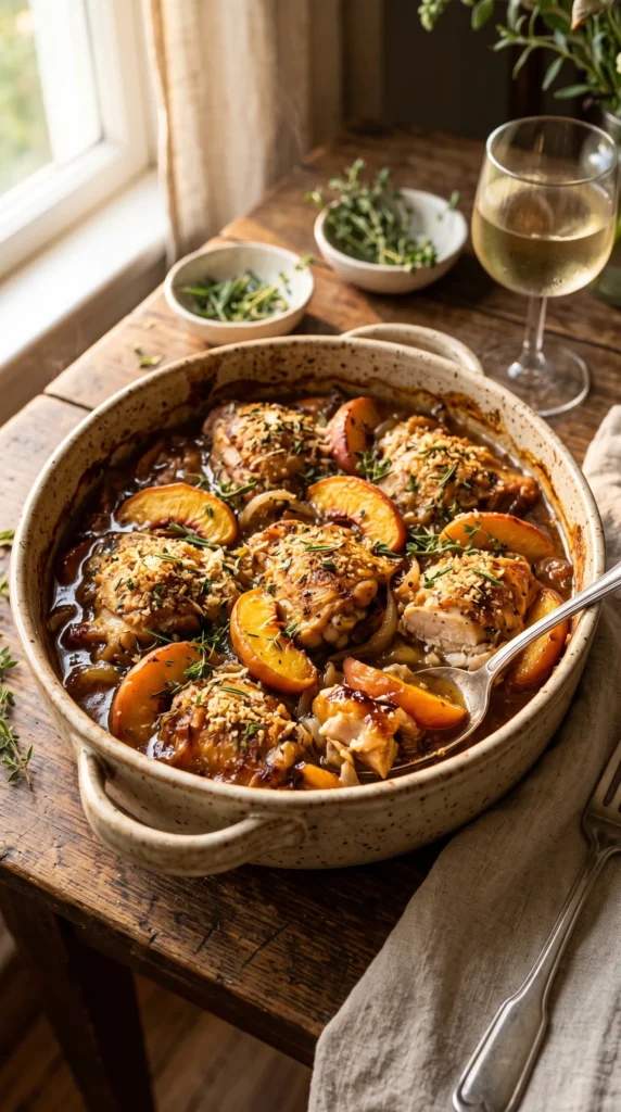 Peach & Chicken Casserole