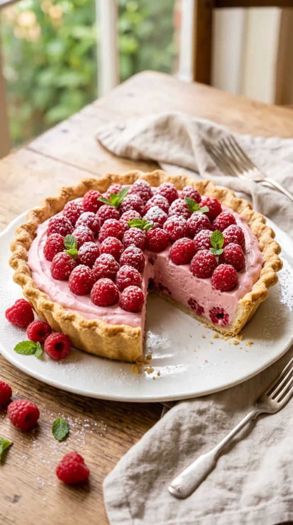 Raspberry Cream Pie