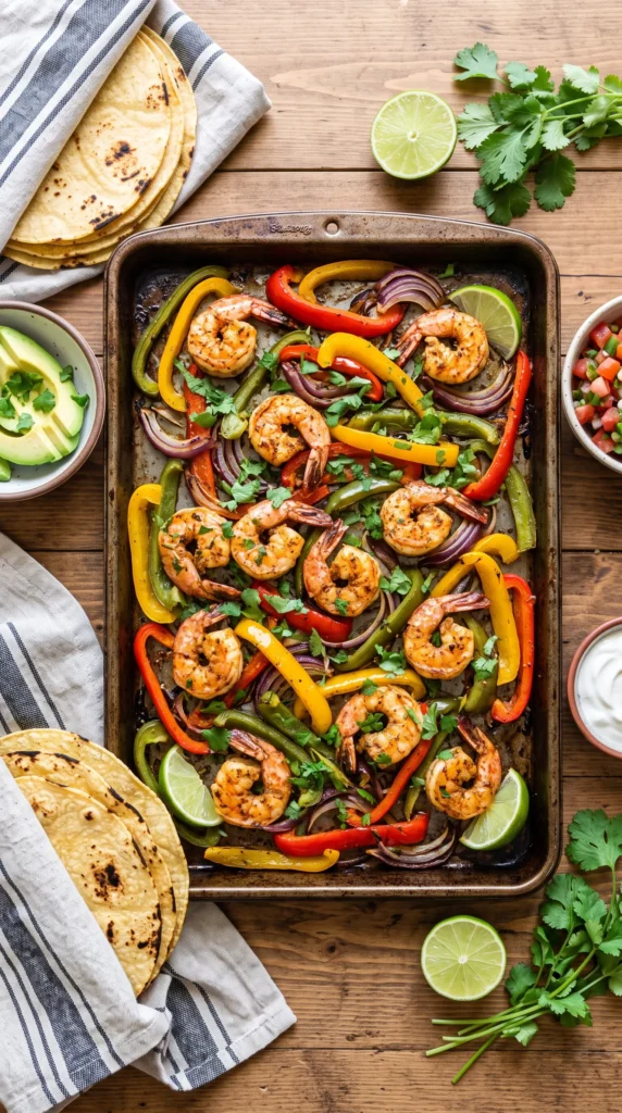Shrimp Fajita Sheet Pan Dinner