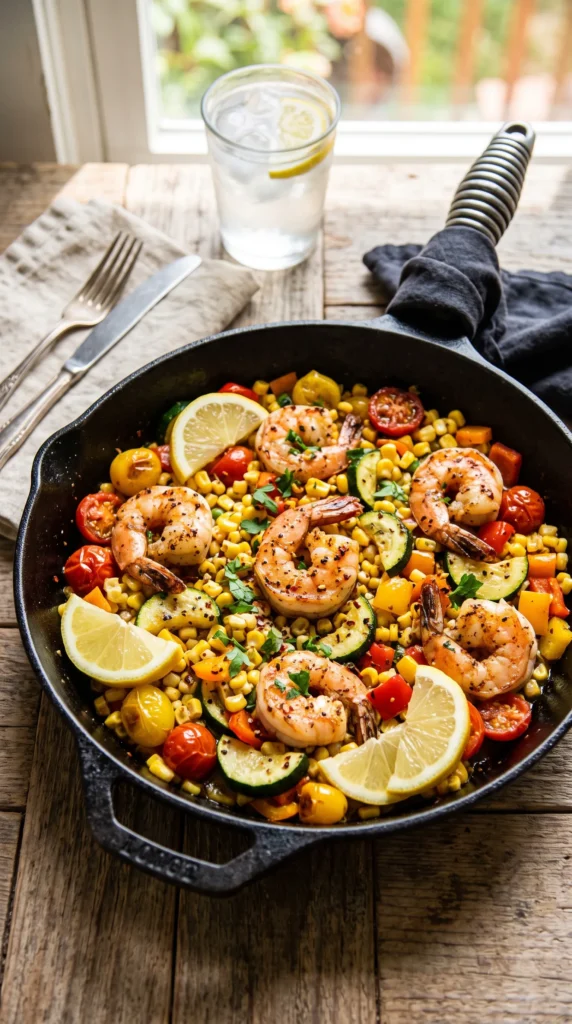 Shrimp and Corn Skillet