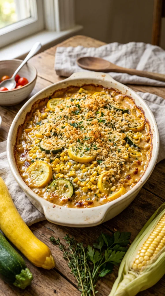 Summer Squash & Corn Casserole