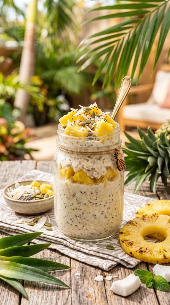 Tropical Pineapple Overnight Oats