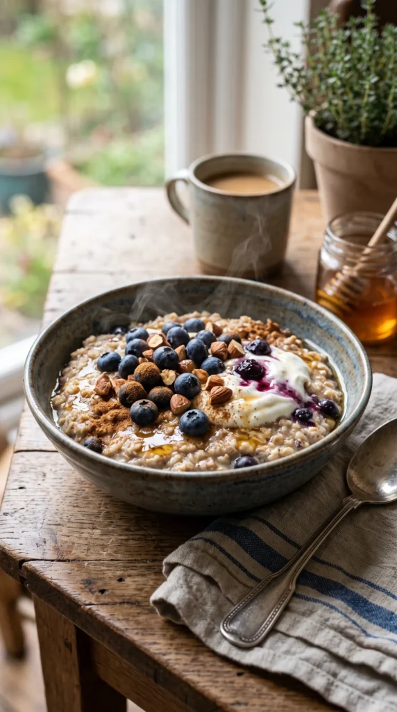 Warm Blueberry Oatmeal