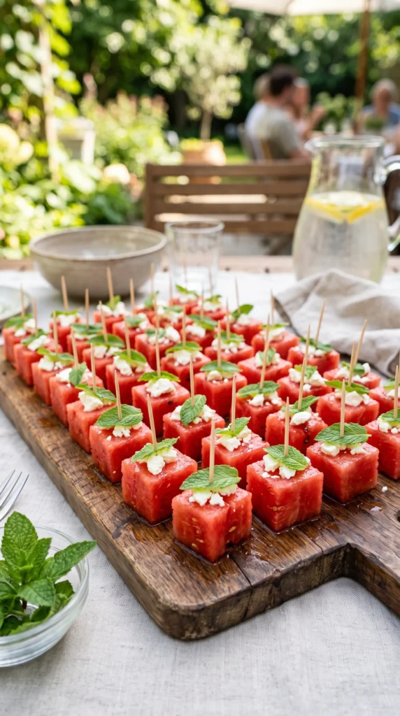 Watermelon Feta Bites