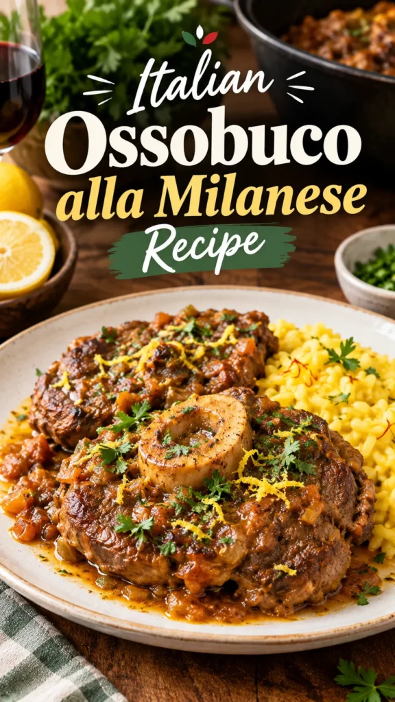 Italian Ossobuco alla Milanese Recipe