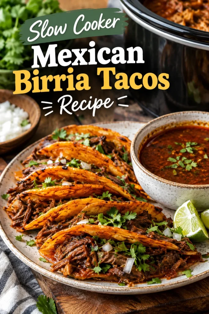 Slow Cooker Mexican Birria Tacos Recipe